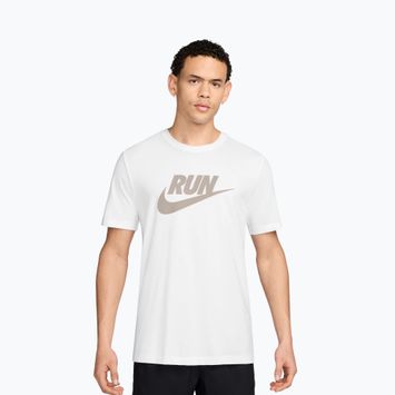 Férfi futópóló Nike Dri-Fit Running white/moon particle