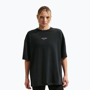 Női póló Nike Dri-Fit black/white/white