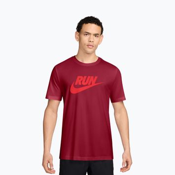 Férfi póló Nike Dri-Fit Running team crimson/light crimson