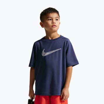 Gyermek póló Nike Multi Dri-Fit midnight navy/white
