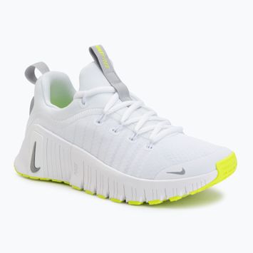 Női edzőcipők Nike Free Metcon 6 white/volt/metallic silver