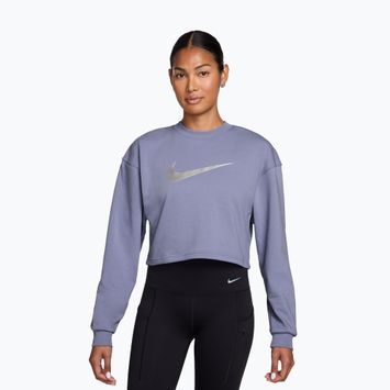 Női edzőpulóver Nike Pro Dri-Fit Crew Neck iron purple/metallic silver/white