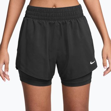 Női rövidnadrág Nike One Dri-Fit High-Waisted 3" 2In1 black/white