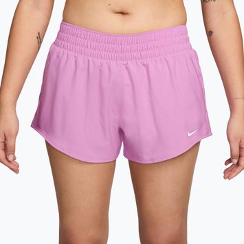Női rövidnadrág Nike One Dri-Fit 3" light magenta/white