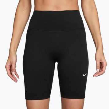 Női rövidnadrág Nike One High-Waisted Biker 8" black/white
