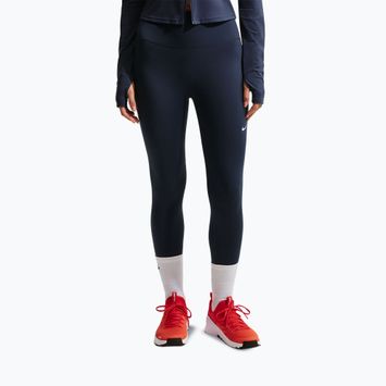 Női leggingsek Nike One midnight navy/white