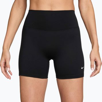 Női rövidnadrág Nike One High-Waisted Biker 5" black/white