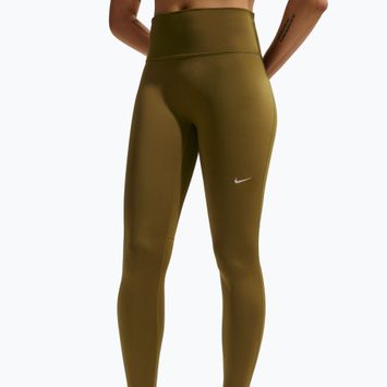 Női futóleggings Nike Tempo High-Waisted 7/8 olive flak