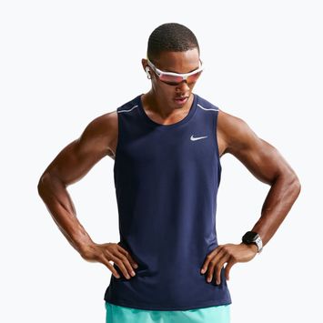 Férfi futópóló Nike Miler Dri-Fit midnight navy