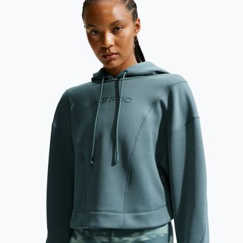 Női edzőfelső Nike Pro Therma-Fit Hoodie mineral slate/white