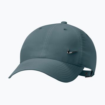 Baseballsapka Nike Dri-Fit Club Unstructured Metal Swoosh mineral Mineral slate/metallic silver