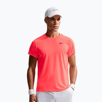 Férfi teniszpóló Nike Court Dri-Fit Victory hot lava/black
