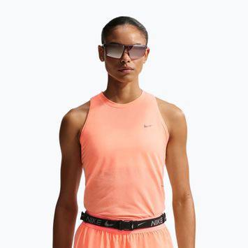 Női futópóló Nike Swift Breathe Dri-Fit orange pulse/photon dust