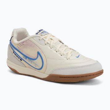 Férfi futballcipő Nike Tiempo Streetgato PRM IC coconut milk/gum medium brown/blue crystal