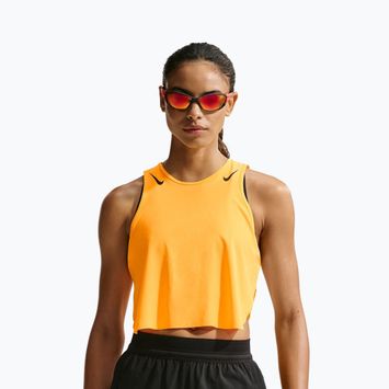 Női futópóló Nike AeroSwift Dri-Fit ADV Cropped Tank Top laser orange/black
