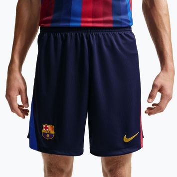 Férfi futball rövidnadrág Nike FC Barcelona Dri-Fit Stadium Home blackened blue/mineral yellow