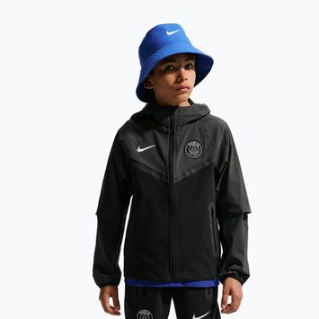 Gyerek futball dzseki Nike Paris Saint-Germain Tech Full Zip black/anthracite/white