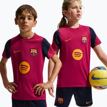 Gyerek focimez Nike FC Barcelona Strike Dri-Fit noble red/blackened blue