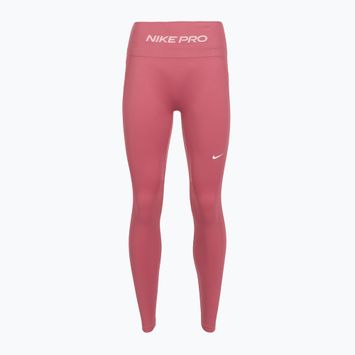 Női edző leggings Nike Pro Seamless High Waisted 7/8 peony/white