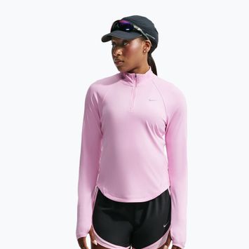 Női futópulóver Nike Tempo Dri-Fit 1/4 Zip pink rise