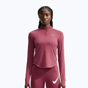 Női futópulóver Nike Tempo Dri-Fit 1/4 Zip pink smoke