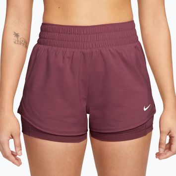 Női edző rövidnadrág Nike One pink smoke/white