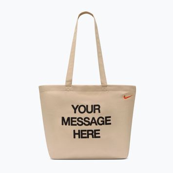 Táska Nike Heritage "Your Message Here" Tote 22 l oatmeal/safety orange/safety orange
