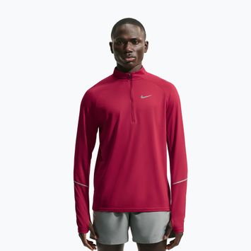 Férfi futópulóver Nike Miler Dri-Fit UV 1/2 Zip tough red
