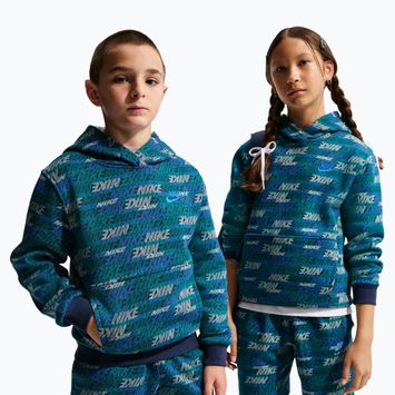 Gyerekpulóver Nike Sportswear Club Fleece bright spruce/midnight navy/game royal