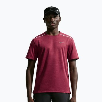 Férfi futó póló Nike Miler Dri-Fit UV tough red/mystic dates