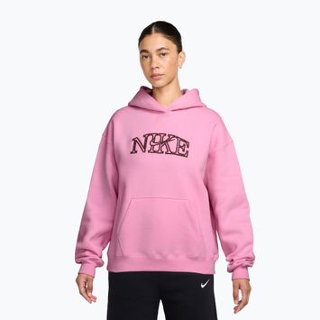Női pulóver Nike Studio Fleece pink rise/pink smoke