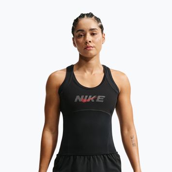 Női edző póló Nike One black/black/university red/white