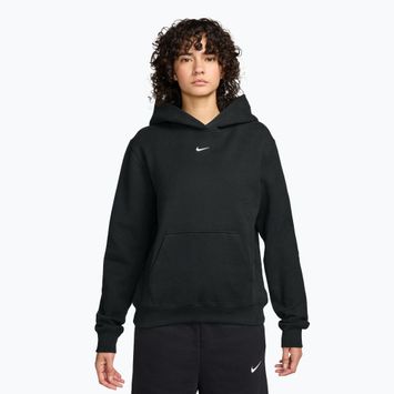 Női pulóver Nike Studio Fleece total black/sail