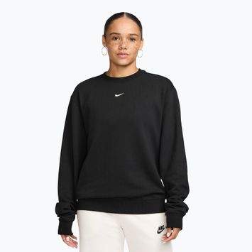 Női pulóver Nike Studio Fleece Lightweight total black/sail