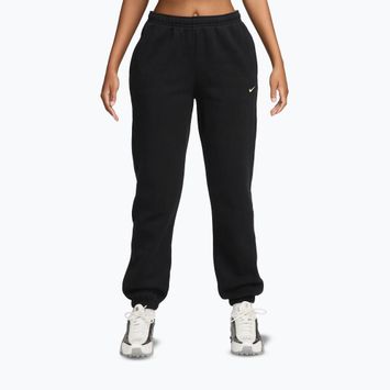 Női nadrág Nike Studio Fleece total black/sail