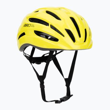 Kerékpáros sisak Giro Isode II gloss hi viz yellow