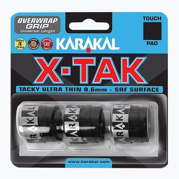 Karakal X-TAK Grip 3 db fekete.