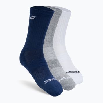 BABOLAT teniszzokni 3 csomag fehér-szürke-kék 5UA1371