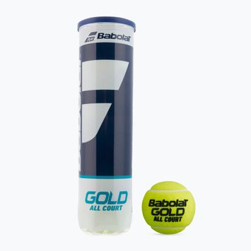 Teniszlabda készlet 4 db. BABOLAT Gold All Court 4 sárga 502085