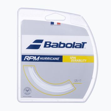 Tenisz húr Babolat 12 m RPM Hurricane fehér