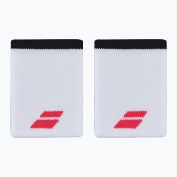 Babolat Logo Jumbo csuklópánt 2 db fehér/strike piros