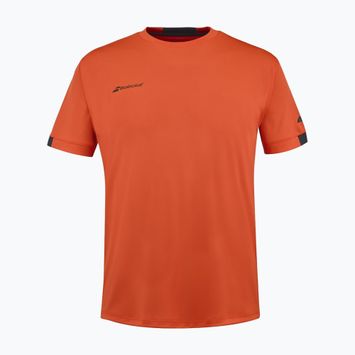Férfi póló Babolat Play Crew Neck fiesta red