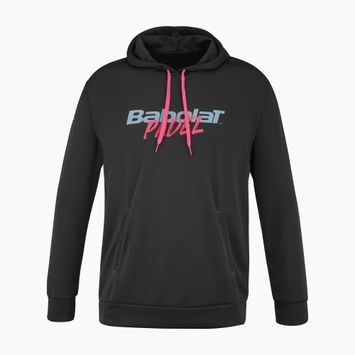 Férfi teniszpulóver Babolat Padel Hood Sweat black/black