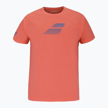 Babolat férfi Exercise Big Flag póló forró korall színben