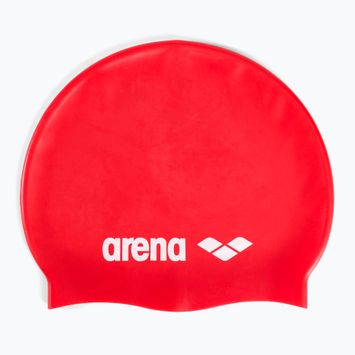 Arena Classic szilikon piros/fehér úszó sapka