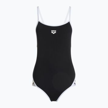 Női egyrészes fürdőruha arena Icons Super Fly Back Solid black / white