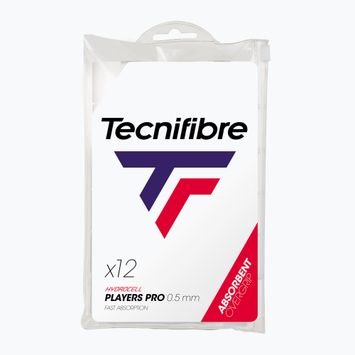 Tenisz markolatkötések Tecnifibre Pro Players 12 szt. white