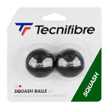 Squash labdák Tecnifibre sq labdák Piros 2 db fekete 54BASQURED