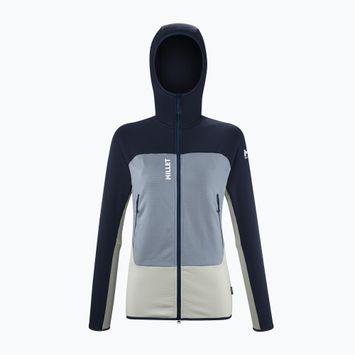 Millet női Fusion Grid Hoodie ködös harmat/saphir melegítő pulóver