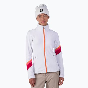 Női pulóver Rossignol Strawpile Fleece Fz white